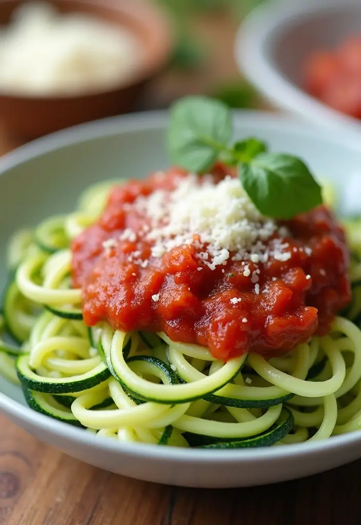 25 Cheap and Quick Dinner Recipes for Two on a Budget 90 25 Cheap and Quick Dinner Recipes for Two on a Budget - 14. Zucchini Noodles with Marinara