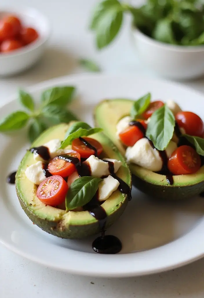 25 Cheap and Quick Dinner Recipes for Two on a Budget 109 25 Cheap and Quick Dinner Recipes for Two on a Budget - 17. Caprese Stuffed Avocados