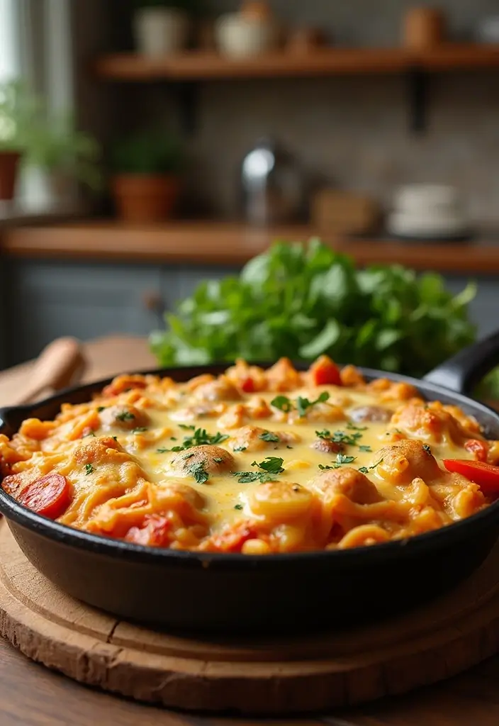 25 Cheap and Quick Dinner Recipes for Two on a Budget 13 25 Cheap and Quick Dinner Recipes for Two on a Budget - 3. Cheesy One-Pan Pasta