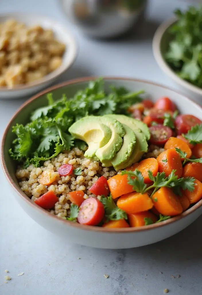 25 Cheap and Quick Dinner Recipes for Two on a Budget 20 25 Cheap and Quick Dinner Recipes for Two on a Budget - 4. Veggie Quinoa Bowl