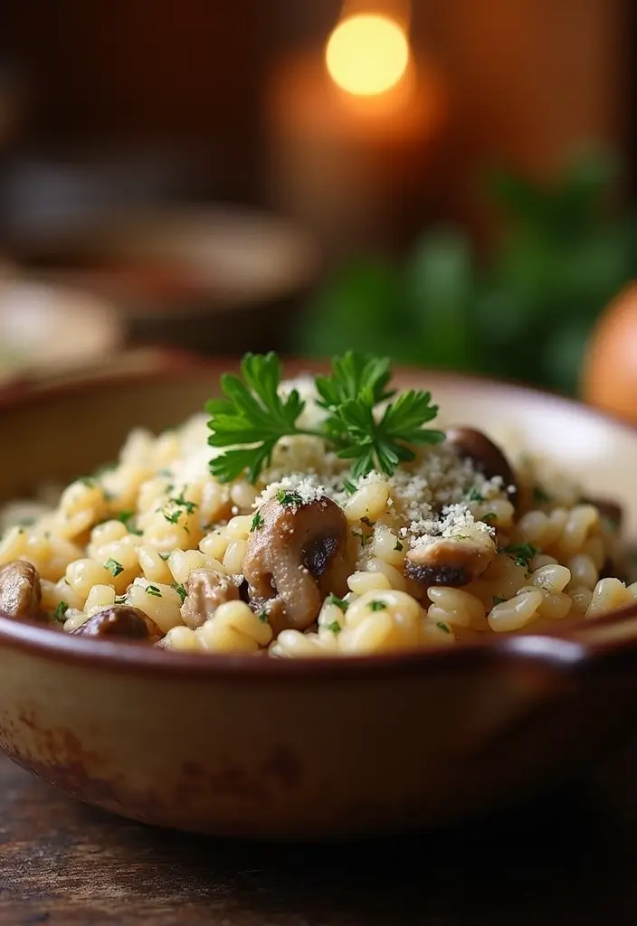 25 Cheap and Quick Dinner Recipes for Two on a Budget 48 25 Cheap and Quick Dinner Recipes for Two on a Budget - 8. Creamy Mushroom Risotto