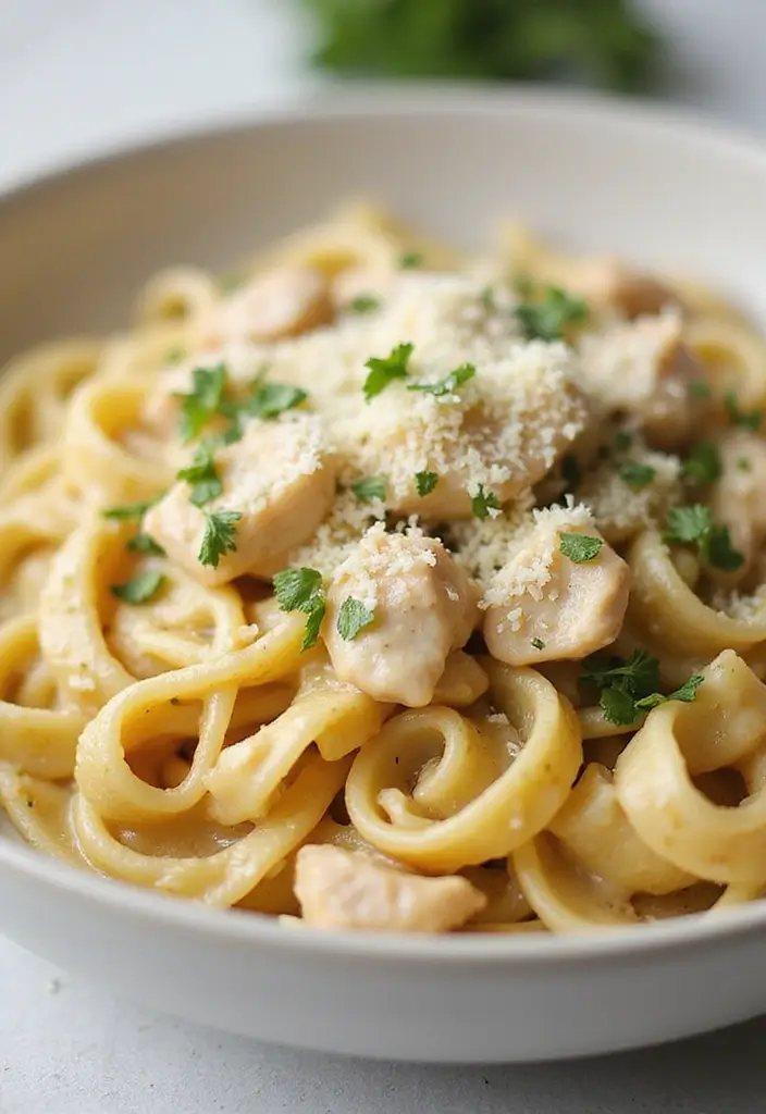 25 Chicken Pasta Recipes for Easy One Pot Quick Dinners 1 25 Chicken Pasta Recipes for Easy One Pot Quick Dinners - 1. Creamy Garlic Chicken Pasta
