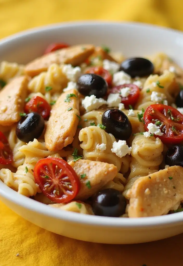 25 Chicken Pasta Recipes for Easy One Pot Quick Dinners 68 25 Chicken Pasta Recipes for Easy One Pot Quick Dinners - 12. One Pot Mediterranean Chicken Pasta