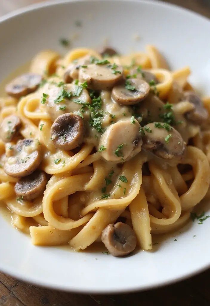 25 Chicken Pasta Recipes for Easy One Pot Quick Dinners 80 25 Chicken Pasta Recipes for Easy One Pot Quick Dinners - 14. Creamy Chicken and Mushroom Pasta