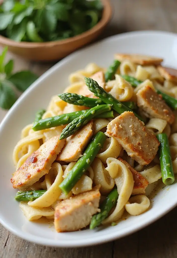 25 Chicken Pasta Recipes for Easy One Pot Quick Dinners 90 25 Chicken Pasta Recipes for Easy One Pot Quick Dinners - 16. Chicken and Asparagus Pasta
