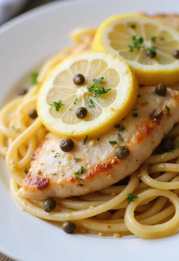 25 Chicken Pasta Recipes for Easy One Pot Quick Dinners 111 25 Chicken Pasta Recipes for Easy One Pot Quick Dinners - 19. One Pot Chicken Piccata Pasta