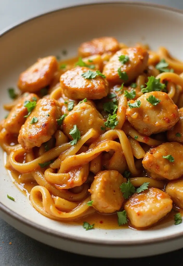 25 Chicken Pasta Recipes for Easy One Pot Quick Dinners 139 25 Chicken Pasta Recipes for Easy One Pot Quick Dinners - 23. Honey Garlic Chicken Pasta