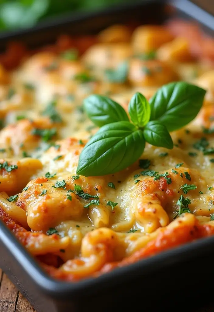 25 Chicken Pasta Recipes for Easy One Pot Quick Dinners 29 25 Chicken Pasta Recipes for Easy One Pot Quick Dinners - 5. Pesto Chicken Pasta Bake