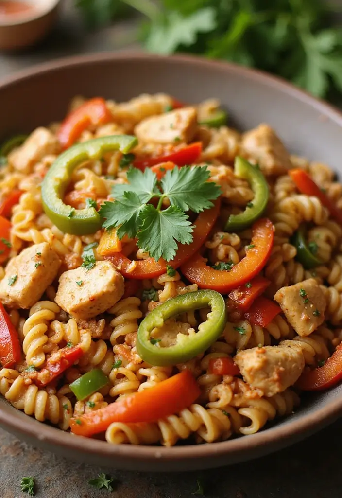 25 Chicken Pasta Recipes for Easy One Pot Quick Dinners 53 25 Chicken Pasta Recipes for Easy One Pot Quick Dinners - 9. Chicken Fajita Pasta
