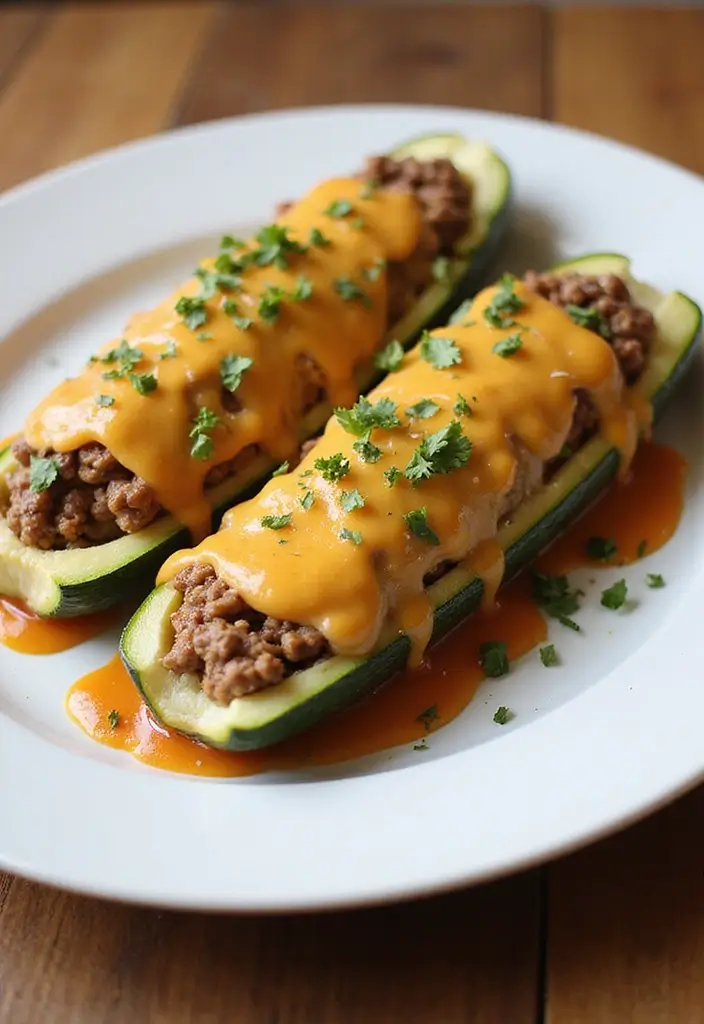 25 Easy Ground Beef and Rice Recipes for Quick Dinner Ideas 120 25 Easy Ground Beef and Rice Recipes for Quick Dinner Ideas - 20. Ground Beef and Rice Stuffed Zucchini