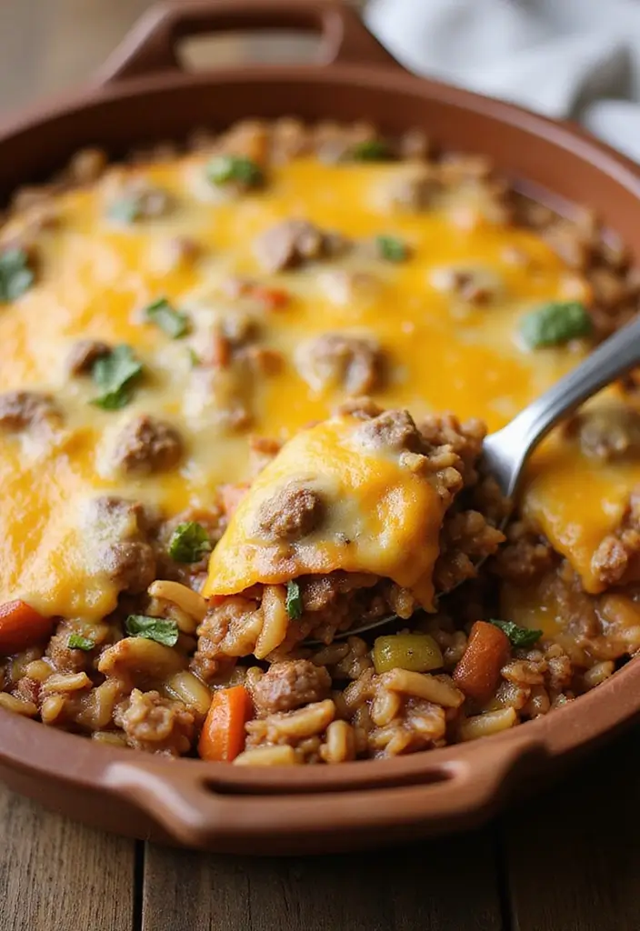 25 Easy Ground Beef and Rice Recipes for Quick Dinner Ideas 125 25 Easy Ground Beef and Rice Recipes for Quick Dinner Ideas - 21. Beef and Rice Casserole with Cream of Chicken