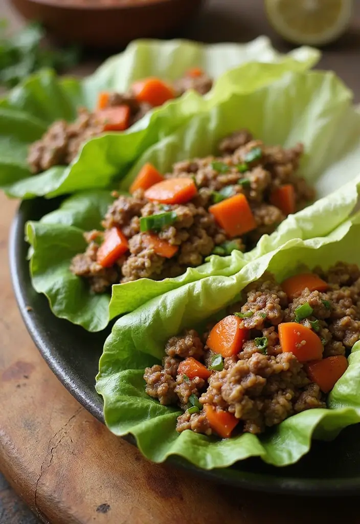 25 Easy Ground Beef and Rice Recipes for Quick Dinner Ideas 137 25 Easy Ground Beef and Rice Recipes for Quick Dinner Ideas - 23. Beef and Rice Lettuce Wraps