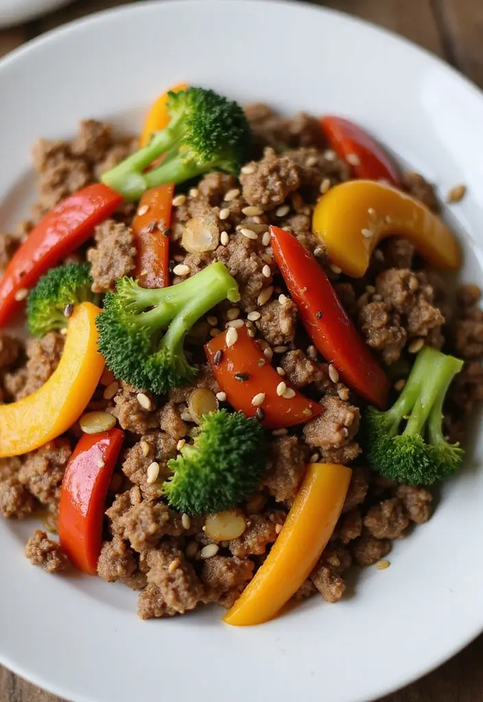 25 Easy Ground Beef and Rice Recipes for Quick Dinner Ideas 22 25 Easy Ground Beef and Rice Recipes for Quick Dinner Ideas - 4. Ground Beef and Vegetable Stir-Fry