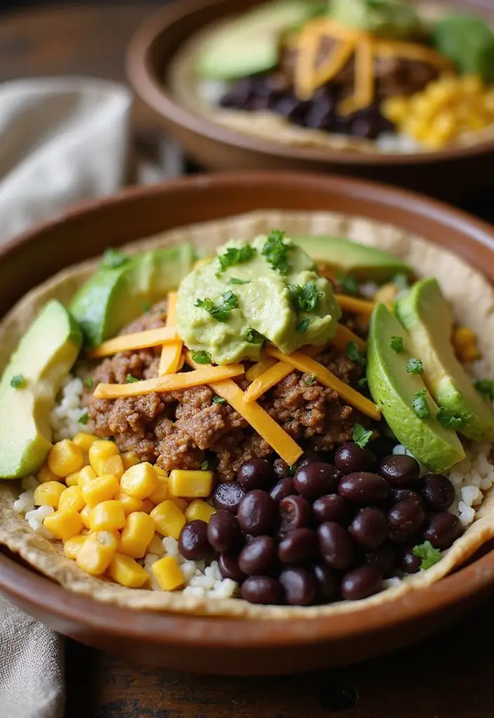25 Easy Ground Beef and Rice Recipes for Quick Dinner Ideas 29 25 Easy Ground Beef and Rice Recipes for Quick Dinner Ideas - 5. Beef and Rice Burrito Bowls