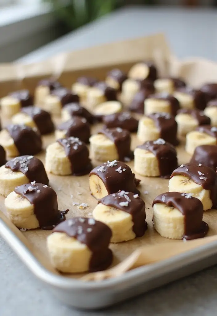 25 Easy No Bake Dessert Recipes with 3 Ingredients for Sweet Cravings 88 25 Easy No Bake Dessert Recipes with 3 Ingredients for Sweet Cravings - 14. Chocolate Dipped Frozen Banana Bites
