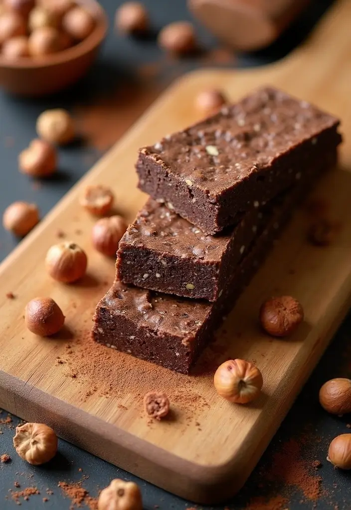 25 Easy No Bake Dessert Recipes with 3 Ingredients for Sweet Cravings 120 25 Easy No Bake Dessert Recipes with 3 Ingredients for Sweet Cravings - 20. Chocolate Hazelnut Energy Bars
