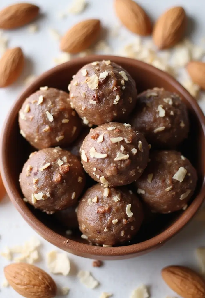 25 Easy No Bake Dessert Recipes with 3 Ingredients for Sweet Cravings 138 25 Easy No Bake Dessert Recipes with 3 Ingredients for Sweet Cravings - 24. Almond Joy Energy Bites