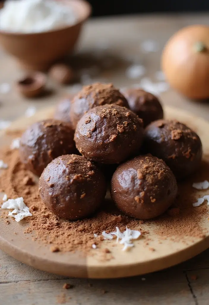 25 Easy No Bake Dessert Recipes with 3 Ingredients for Sweet Cravings 15 25 Easy No Bake Dessert Recipes with 3 Ingredients for Sweet Cravings - 3. Chocolate Coconut Energy Balls