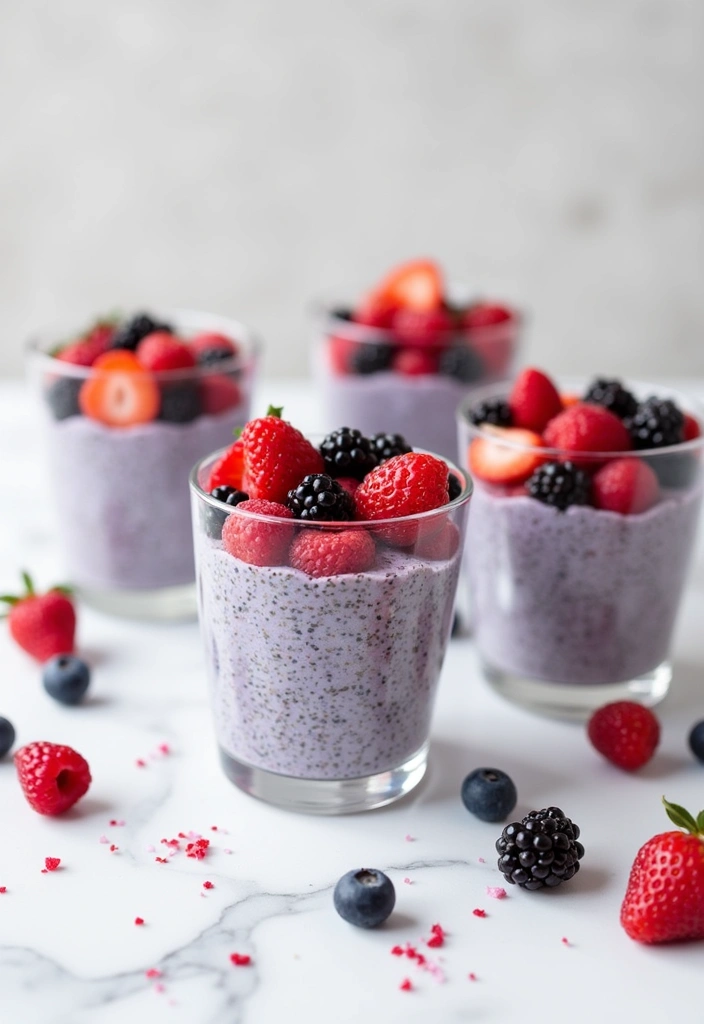 25 Easy No Bake Dessert Recipes with 3 Ingredients for Sweet Cravings 50 25 Easy No Bake Dessert Recipes with 3 Ingredients for Sweet Cravings - 8. No Bake Berry Chia Pudding
