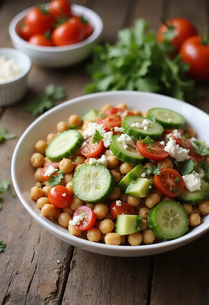 25 Quick and Easy Air Fryer Dinner Recipes for Two People 77 25 Quick and Easy Air Fryer Dinner Recipes for Two People - 13. Air Fryer Mediterranean Chickpea Bowls