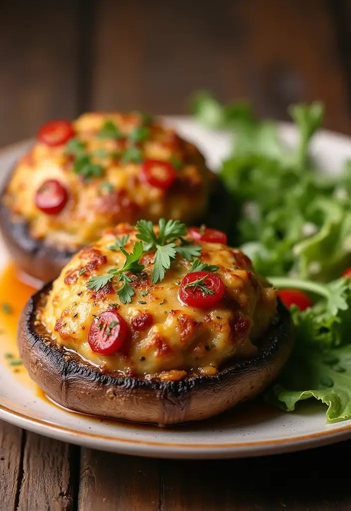 25 Quick and Easy Air Fryer Dinner Recipes for Two People 113 25 Quick and Easy Air Fryer Dinner Recipes for Two People - 19. Air Fryer Stuffed Portobello Mushrooms