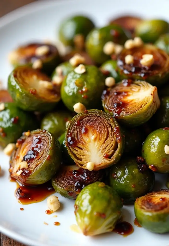 25 Quick and Easy Air Fryer Dinner Recipes for Two People 146 25 Quick and Easy Air Fryer Dinner Recipes for Two People - 24. Air Fryer Balsamic Glazed Brussels Sprouts