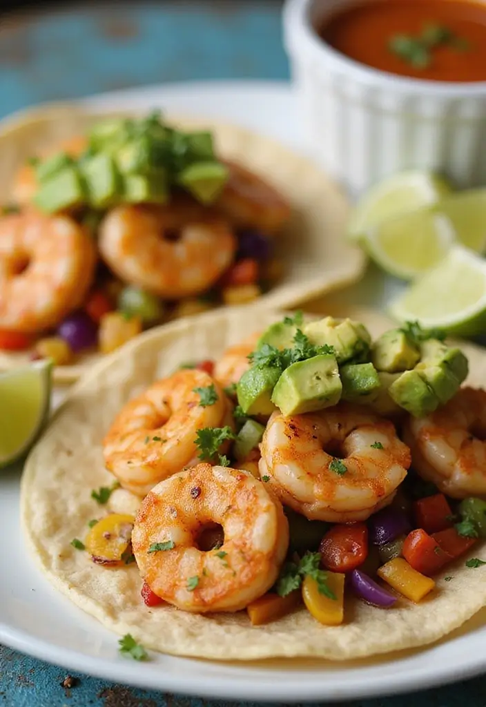 25 Quick and Easy Air Fryer Dinner Recipes for Two People 29 25 Quick and Easy Air Fryer Dinner Recipes for Two People - 5. Air Fryer Shrimp Tacos