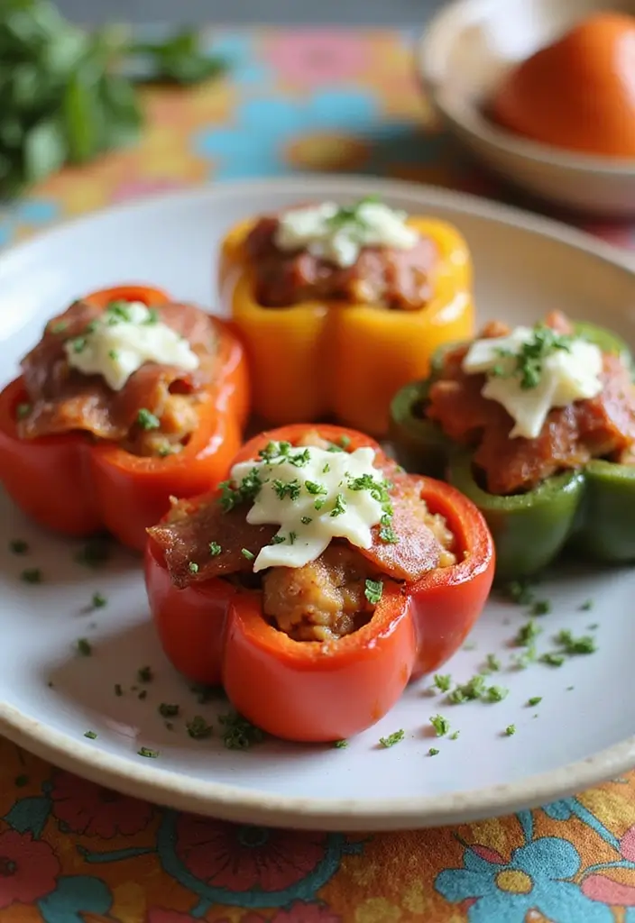 25 Quick and Easy Bacon Dinner Recipes That Everyone Will Love - 16. Bacon Stuffed Peppers