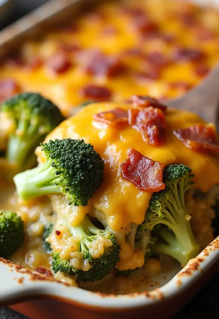 25 Quick and Easy Bacon Dinner Recipes That Everyone Will Love - 22. Bacon and Broccoli Casserole