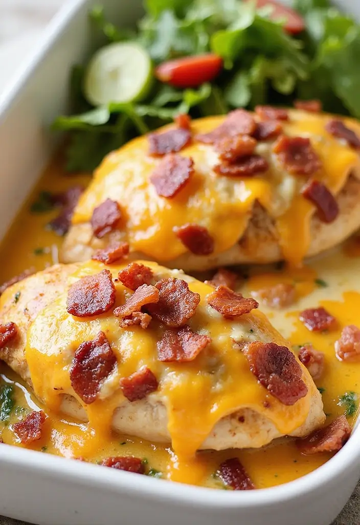25 Quick and Easy Bacon Dinner Recipes That Everyone Will Love - 6. Bacon Ranch Chicken