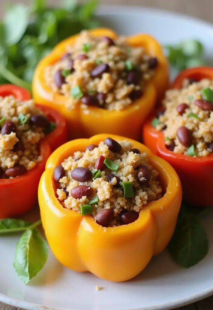 25 Quick and Easy Dairy-Free Dinner Recipes That Still Taste Great 83 25 Quick and Easy Dairy-Free Dinner Recipes That Still Taste Great - 13. Stuffed Bell Peppers