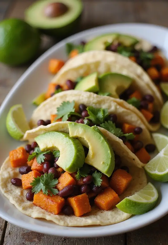 25 Quick and Easy Dairy-Free Dinner Recipes That Still Taste Great 15 25 Quick and Easy Dairy-Free Dinner Recipes That Still Taste Great - 3. Sweet Potato and Black Bean Tacos