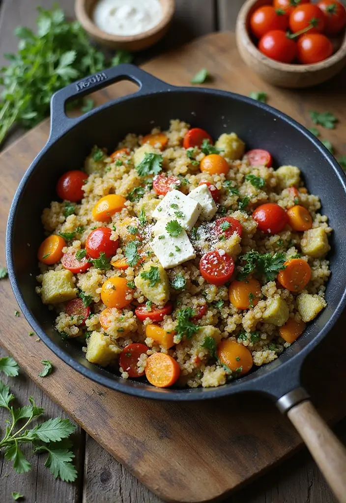 25 Quick and Easy Dinner Recipes for Busy Moms and Families Who Need Simple Meals 68 25 Quick and Easy Dinner Recipes for Busy Moms and Families Who Need Simple Meals - 12. One-Pan Mediterranean Quinoa