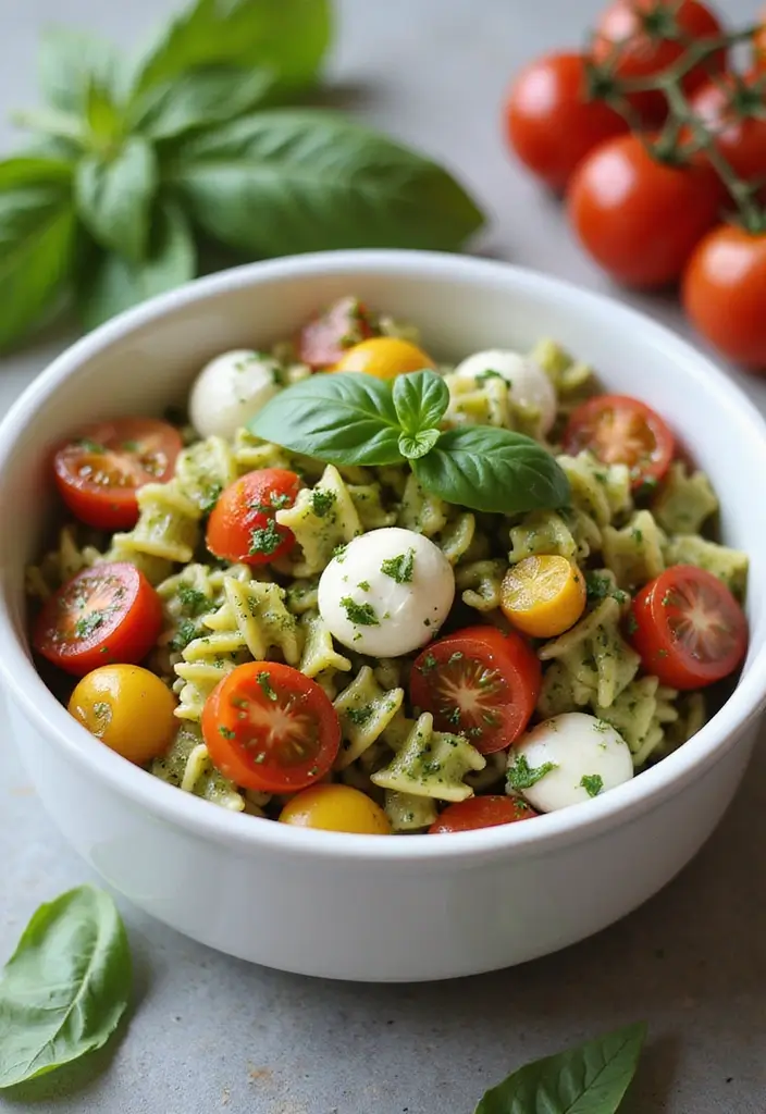 25 Quick and Easy Dinner Recipes for Busy Moms and Families Who Need Simple Meals 101 25 Quick and Easy Dinner Recipes for Busy Moms and Families Who Need Simple Meals - 17. Quick Pesto Pasta Salad