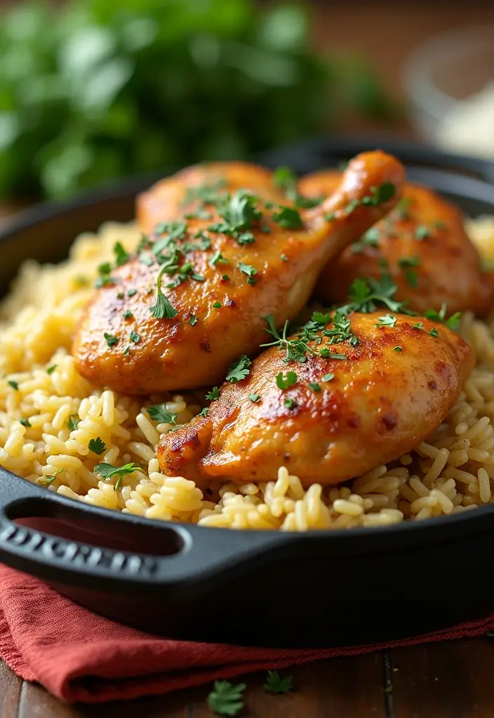 25 Quick and Easy Dinner Recipes for Busy Moms and Families Who Need Simple Meals 111 25 Quick and Easy Dinner Recipes for Busy Moms and Families Who Need Simple Meals - 19. One-Pan Lemon Herb Rice and Chicken