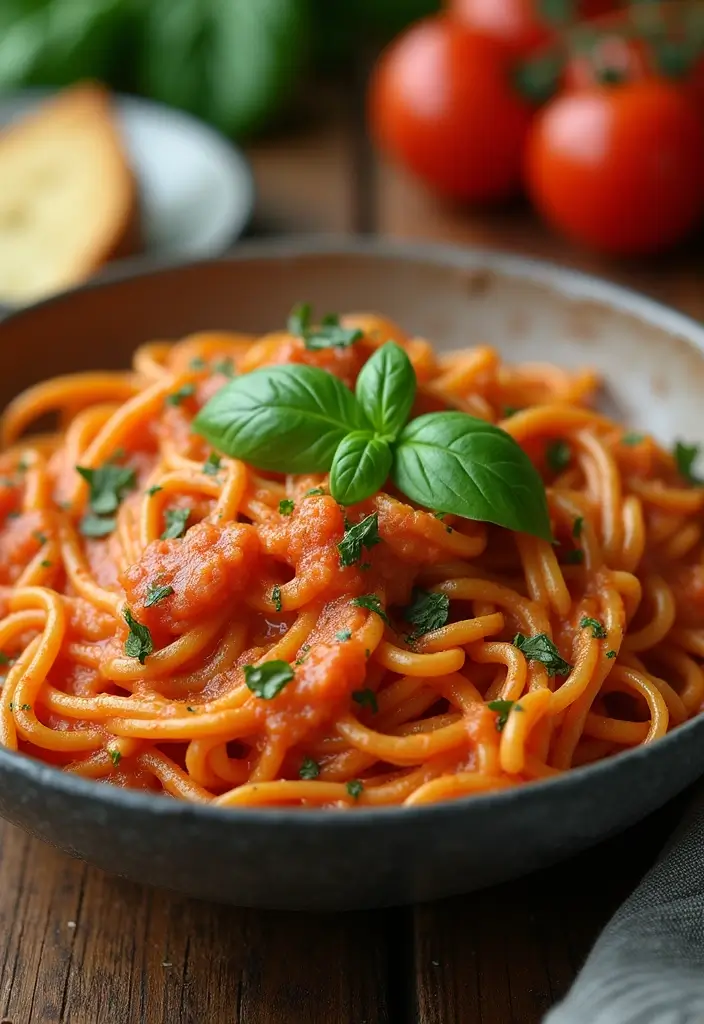 25 Quick and Easy Dinner Recipes for Busy Moms and Families Who Need Simple Meals 13 25 Quick and Easy Dinner Recipes for Busy Moms and Families Who Need Simple Meals - 3. 30-Minute Creamy Tomato Basil Pasta