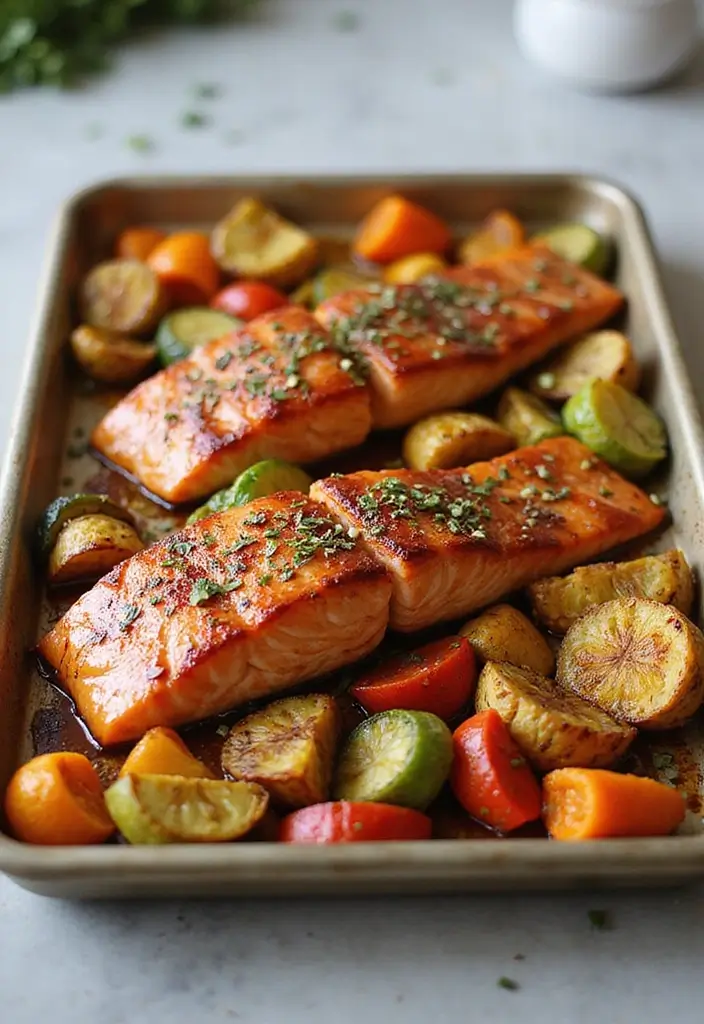 25 Quick and Easy Dinner Recipes for Busy Moms and Families Who Need Simple Meals 20 25 Quick and Easy Dinner Recipes for Busy Moms and Families Who Need Simple Meals - 4. Sheet Pan Teriyaki Salmon and Vegetables
