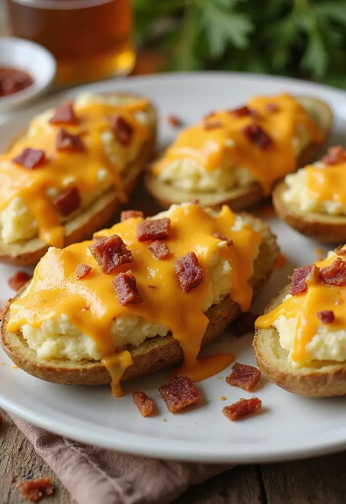 25 Quick and Easy Dinner Recipes with Creamy Mashed Potatoes 86 25 Quick and Easy Dinner Recipes with Creamy Mashed Potatoes - 14. Loaded Mashed Potato Skins