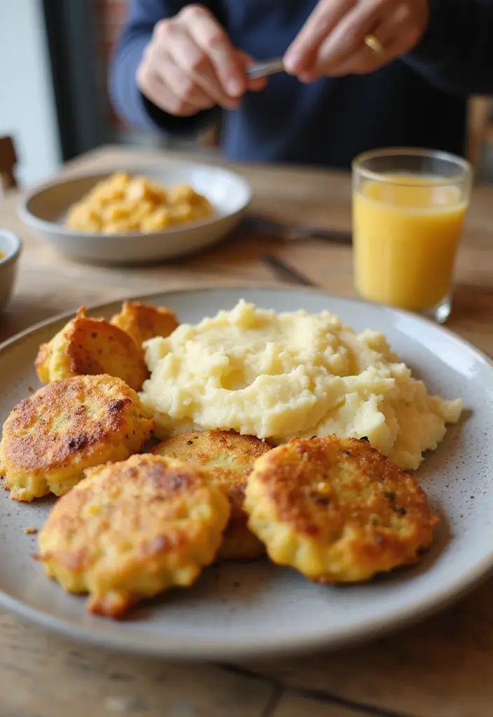 25 Quick and Easy Dinner Recipes with Creamy Mashed Potatoes 129 25 Quick and Easy Dinner Recipes with Creamy Mashed Potatoes - 21. Mashed Potato and Corn Fritters