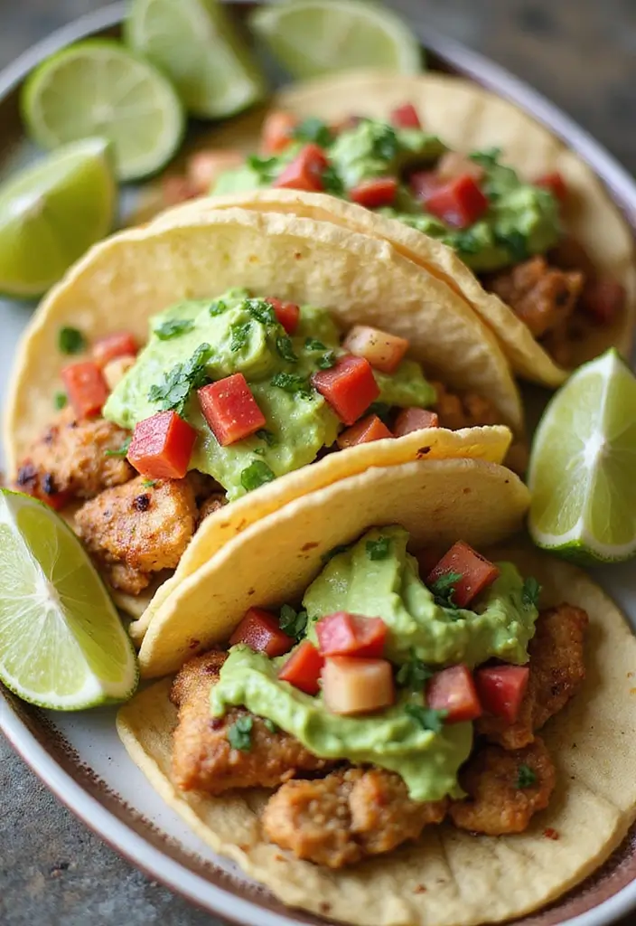 25 Quick and Easy Family Chicken Dinner Recipes for Every Night 64 25 Quick and Easy Family Chicken Dinner Recipes for Every Night - 10. Chicken Tacos with Avocado Cream