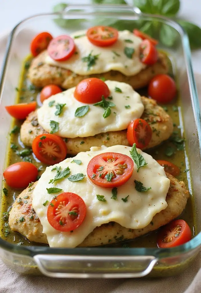 25 Quick and Easy Family Chicken Dinner Recipes for Every Night 71 25 Quick and Easy Family Chicken Dinner Recipes for Every Night - 11. Pesto Chicken Bake