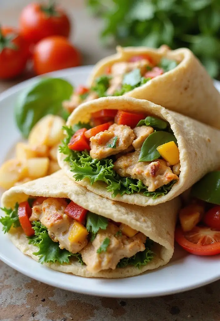 25 Quick and Easy Family Chicken Dinner Recipes for Every Night 85 25 Quick and Easy Family Chicken Dinner Recipes for Every Night - 13. Mediterranean Chicken Wraps