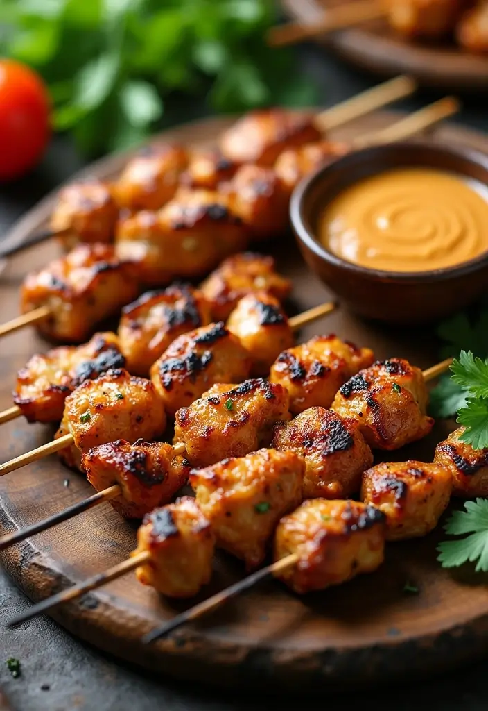 25 Quick and Easy Family Chicken Dinner Recipes for Every Night 142 25 Quick and Easy Family Chicken Dinner Recipes for Every Night - 24. Chicken Satay Skewers