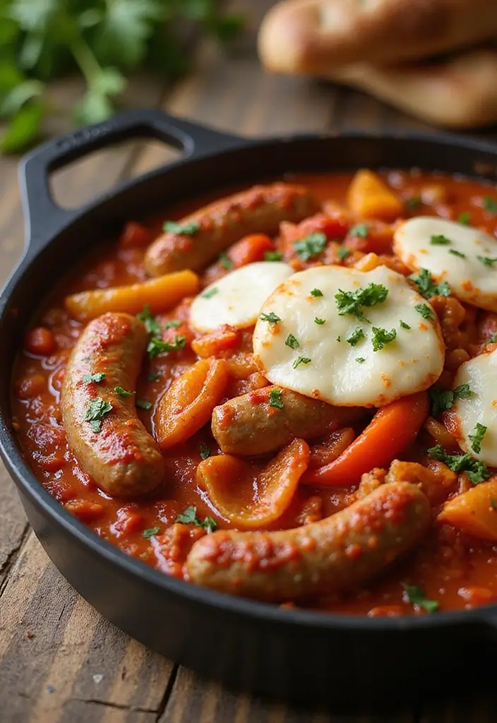 25 Quick and Easy Family Dinner Recipes with Cheap and Tasty Casseroles 83 25 Quick and Easy Family Dinner Recipes with Cheap and Tasty Casseroles - 13. Italian Sausage and Peppers Casserole