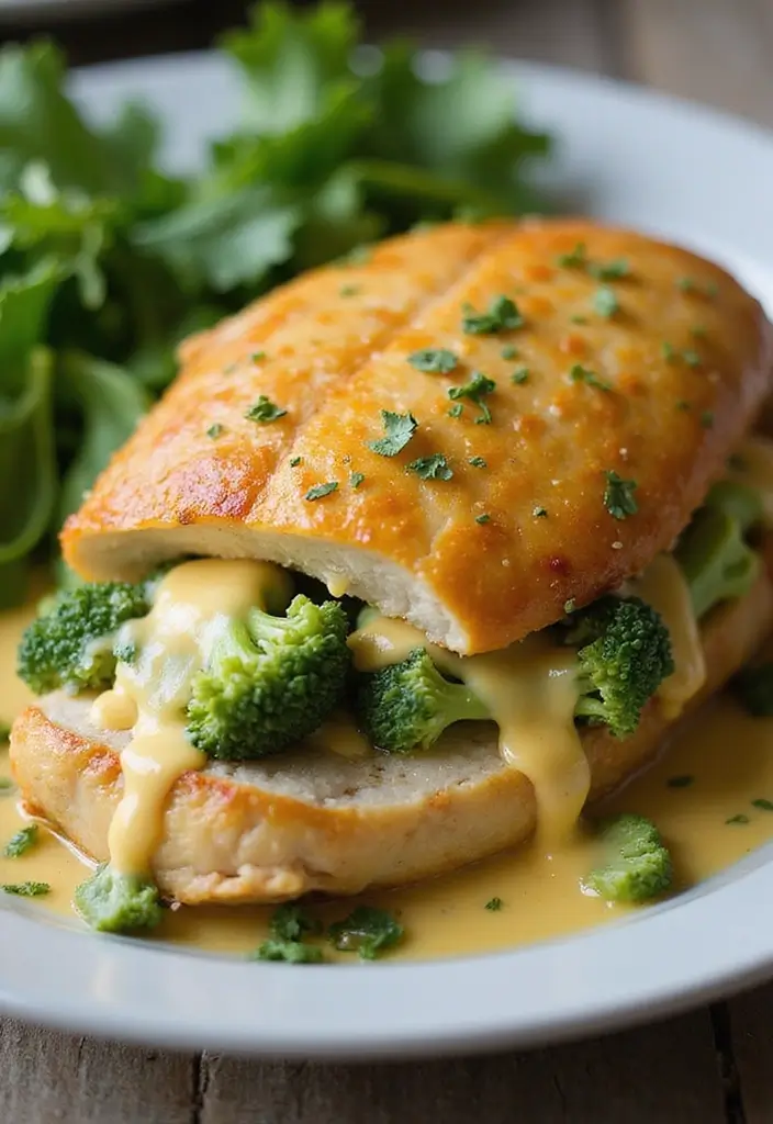 25 Quick and Easy Gluten Free Dinner Recipes for Family Nights 71 25 Quick and Easy Gluten Free Dinner Recipes for Family Nights - 13. Broccoli and Cheese Stuffed Chicken
