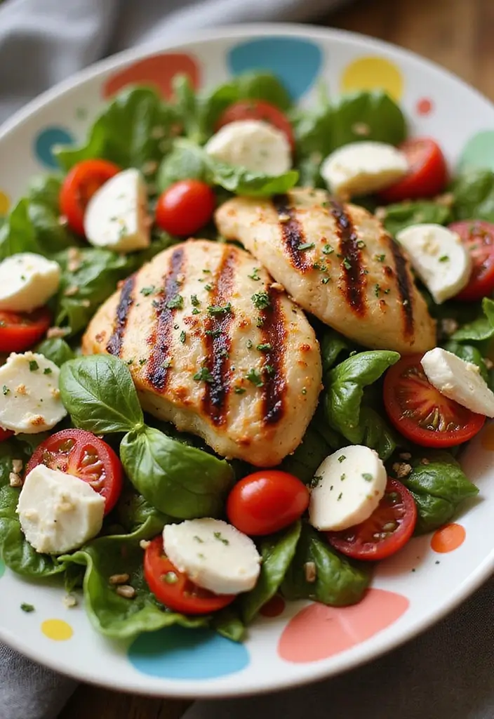 25 Quick and Easy Gluten Free Dinner Recipes for Family Nights 78 25 Quick and Easy Gluten Free Dinner Recipes for Family Nights - 14. Caprese Salad with Grilled Chicken