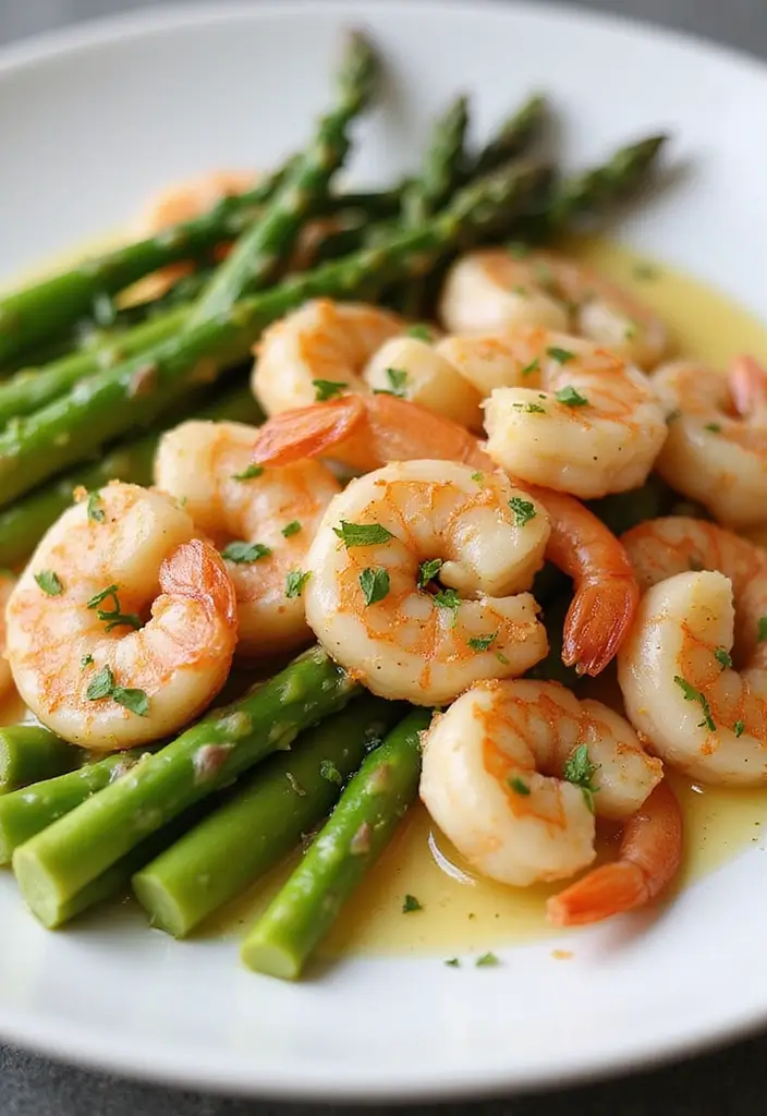 25 Quick and Easy Gluten Free Dinner Recipes for Family Nights 109 25 Quick and Easy Gluten Free Dinner Recipes for Family Nights - 19. Garlic Butter Shrimp and Asparagus
