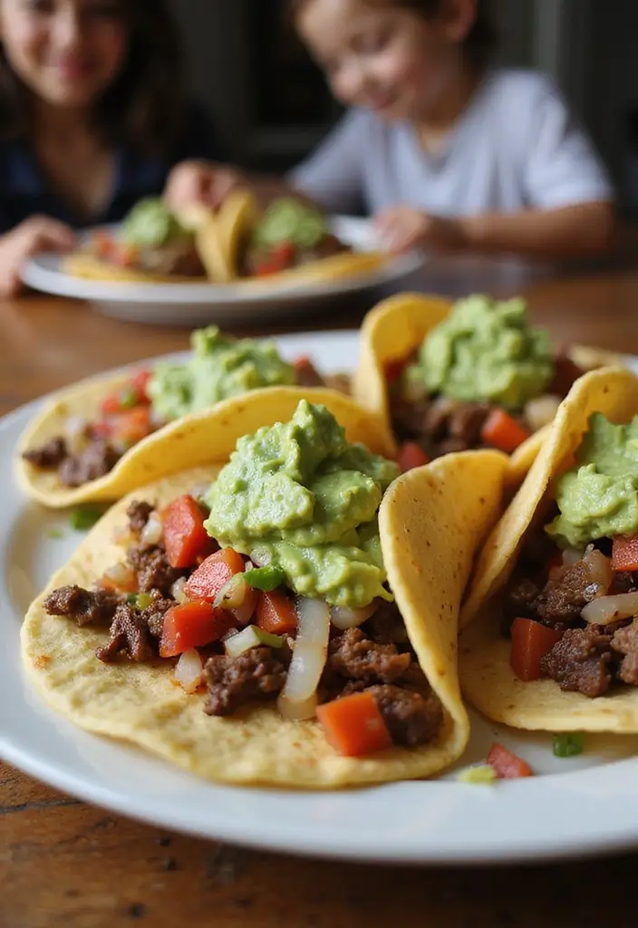 25 Quick and Easy Gluten Free Dinner Recipes for Family Nights 6 25 Quick and Easy Gluten Free Dinner Recipes for Family Nights - 2. Quick Beef Tacos with Guacamole