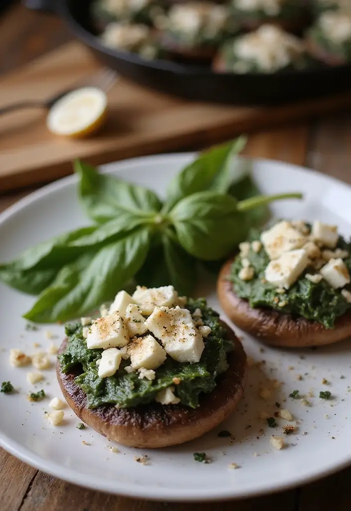 25 Quick and Easy Gluten Free Dinner Recipes for Family Nights 123 25 Quick and Easy Gluten Free Dinner Recipes for Family Nights - 21. Spinach and Feta Stuffed Portobello Mushrooms