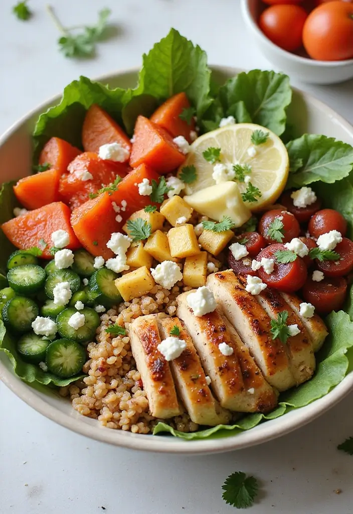 25 Quick and Easy Gluten Free Dinner Recipes for Family Nights 135 25 Quick and Easy Gluten Free Dinner Recipes for Family Nights - 23. Mediterranean Chicken Bowl